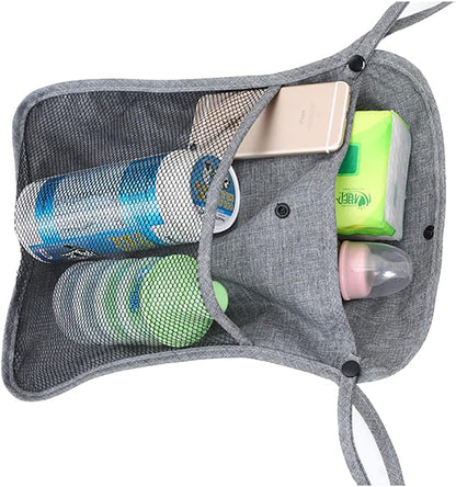 Baby Stroller Organizer,Black,Umbrella stroller organizer,Extra pockets to store snacks/wipes items,Holds water bottles, toddler sweat shirt etc (Black)