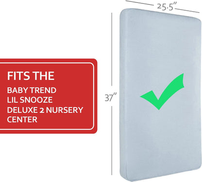 Pack and Play Mattress Pad, Compatible with Baby Trend Nursery Suite EZ-Fold Playard, Pack and Play Mattress Sheets Cover Protector Waterproof Soft Quilted