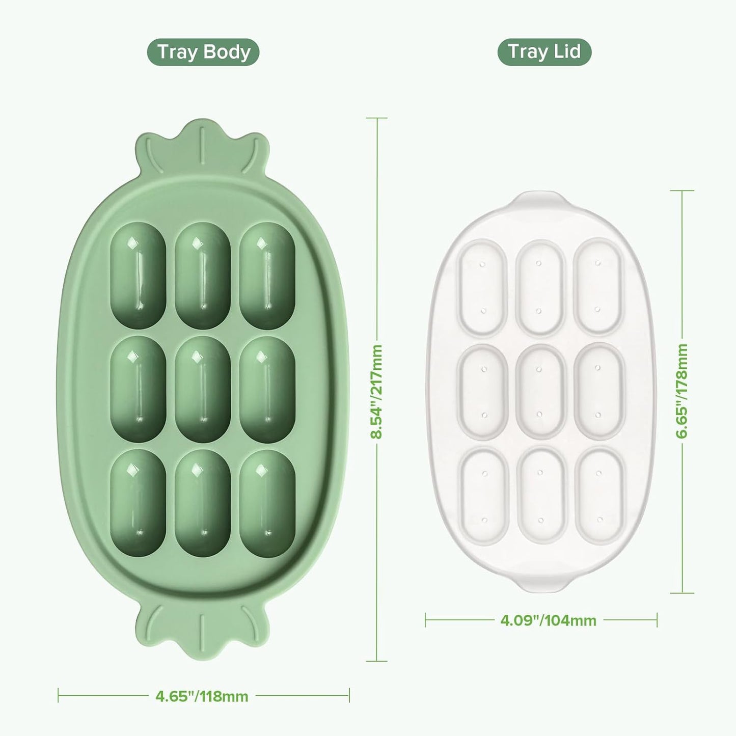 Haakaa Baby Popsicle Mold - Baby Food Maker & Breastmilk Teething Freezer Tray - BPA Free Silicone-Pink