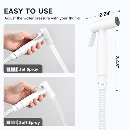 Arofa Handheld Bidet Sprayer for Toilet - 2 Pack Bidets Faucet for Existing Toilets Cloth Diaper Jet Sprayer, Stainless Steel Muslim Shower with Bidet Hose for Feminine Wash