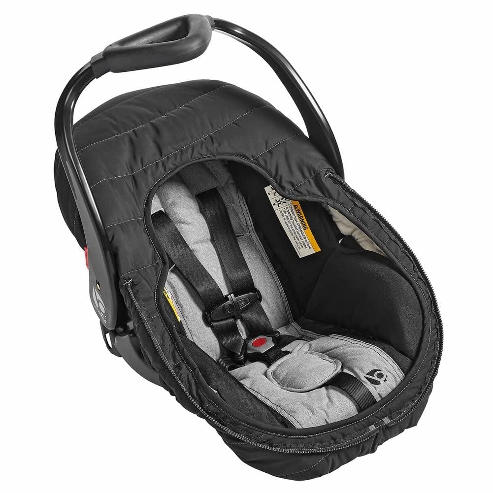 JJ Cole Baby Car Seat Cover, Blanket-Style Baby Stroller & Baby Carrier Cover, Heather Gray