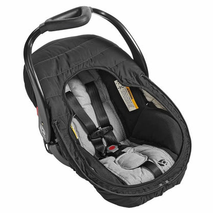 JJ Cole Baby Car Seat Cover, Blanket-Style Baby Stroller & Baby Carrier Cover, Heather Gray