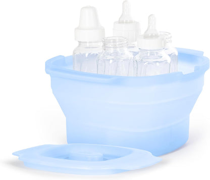 Ubbi Vertical Baby Bottle Drying Rack, Space Saving Countertop Drying Rack Baby Organizer, Gray