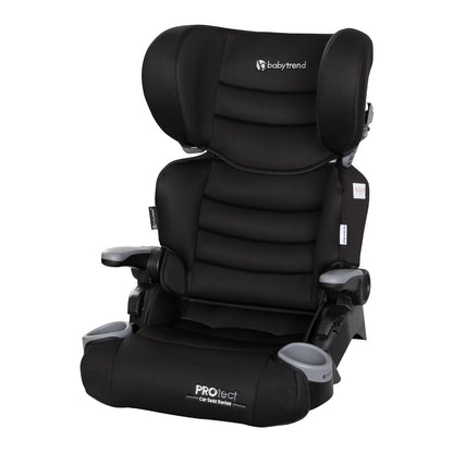 Baby Trend Protect 2-in-1 Booster Seat, Grey Tech – Lightweight Belt-Positioning Design, Cushioned Comfort, Everyday Big-Kid Support