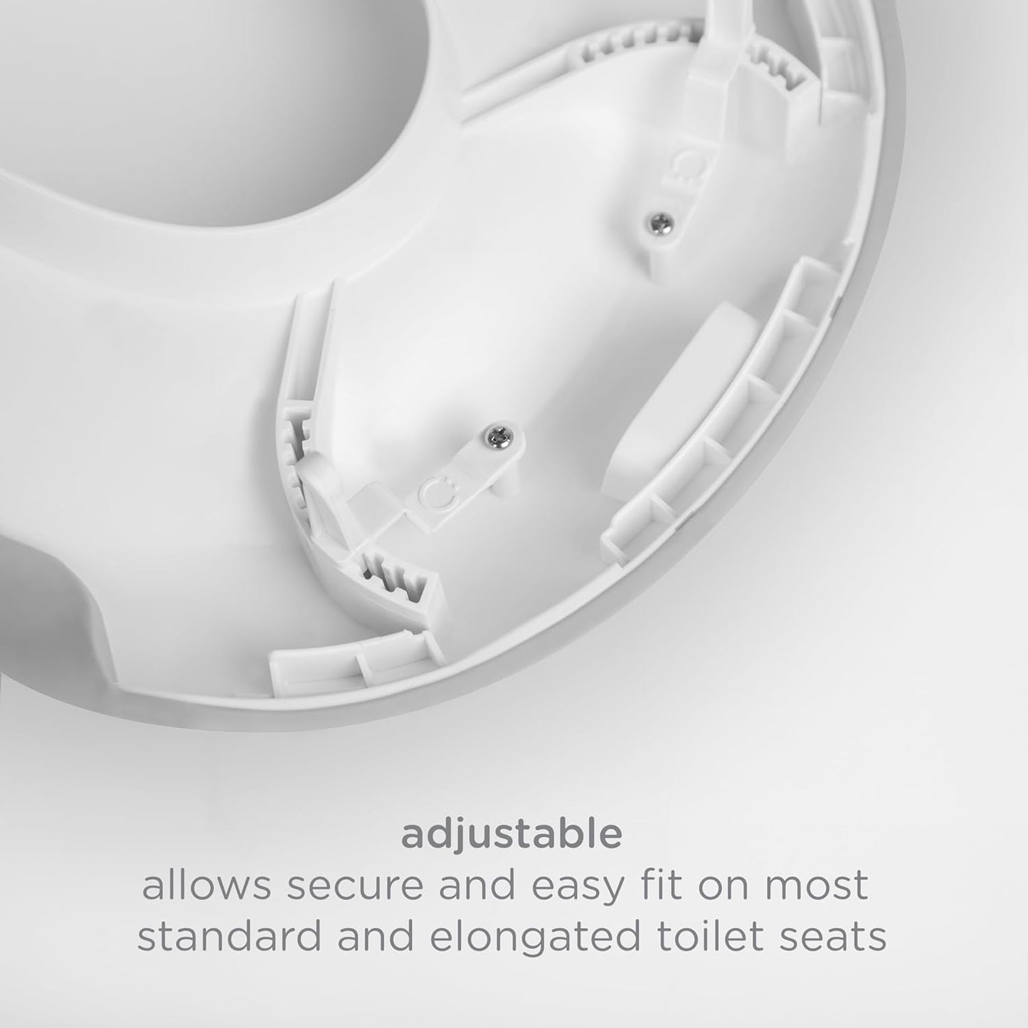 Ubbi Multi-Use Potty and Utility Hook, No Hardware Or Installation Needed, Durable and Sturdy to Hang Over Toilet Tank Or Door, Polypropylene, White