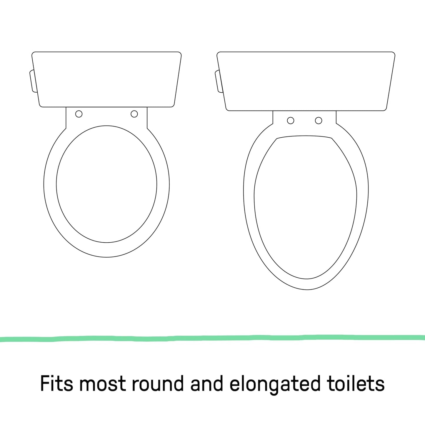 Ingenuity Ready Set Go Potty Training Toilet, Removable Bowl, Non-Skid Bottom, Wide Stable Base, Age 18 Months & Up, White & Grey