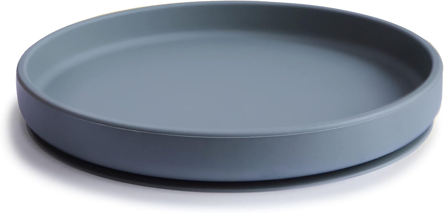 mushie Classic Silicone Suction Plate | BPA-Free Non-Slip Design (Daffodil)