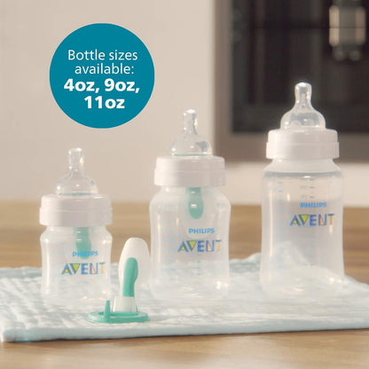 Philips Avent, Anti-Colic Baby Bottle with AirFree Vent, Scy703/91, Clear, Scy703/91, 9 Ounce