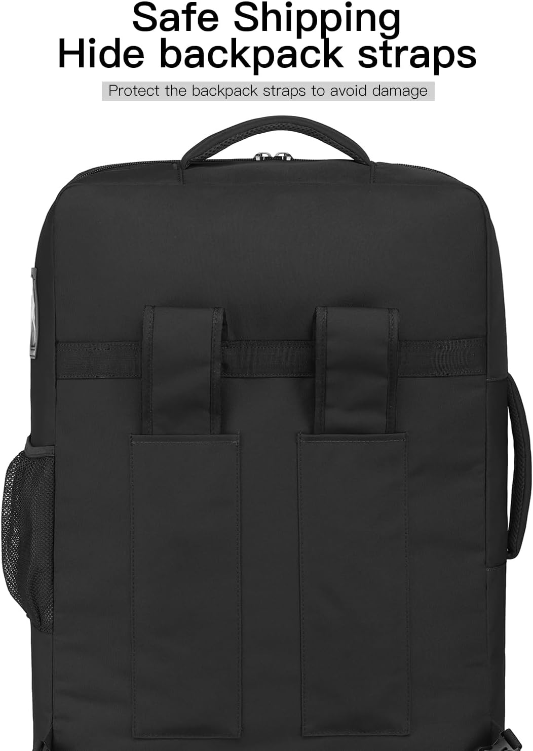 TUGUAN Car Seat Travel Bag for Airplane with Spinner Wheels, Infant Car Seat Bags for Air Travel with Hard Bottom, Padded Car Seat Backpack, Large Car Seat Storage Bag for Airport Check, Brown