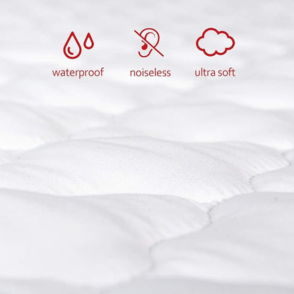 Pack and Play Mattress Pad Sheets Cover Waterproof 2 Pack, Soft Quilted Fit Graco Pack and Play Crib Baby Portable Mini Cribs and Foldable Mattresses Protector 27" X 39"