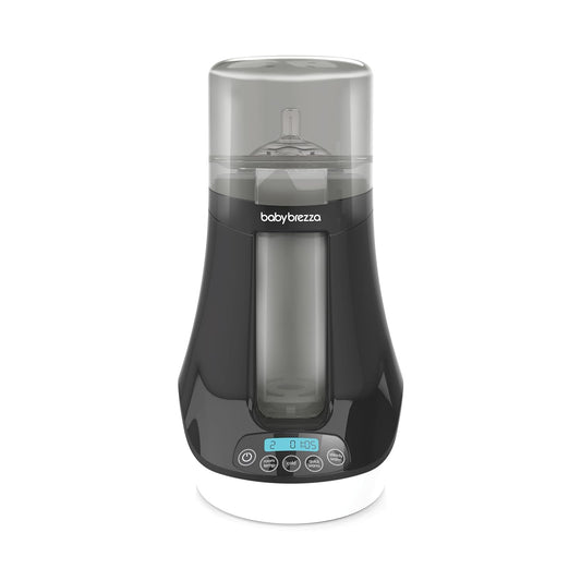 Baby Brezza Fast Baby Bottle Warmer - Baby Milk + Breastmilk Warmer Defroster – 2 Unique Temperatures for Breastmilk + Formula - Universal Fit for All Bottles, Bags + Jars
