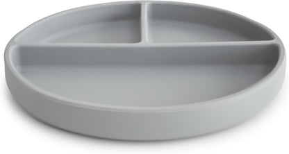 mushie Silicone Suction Plate | BPA-Free Non-Slip Design (Soft Lilac)