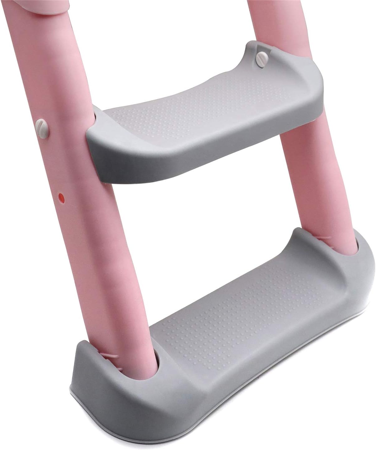 HTTMT- Giraffe Potty Training Toilet Ladder Seat With Upgraded Cushion Step Stool Ladder Toilet Chair/Toilet Trainer for Baby Toddler Kids Children In Pink [P/N: ET-BABY001-PINK STEP]
