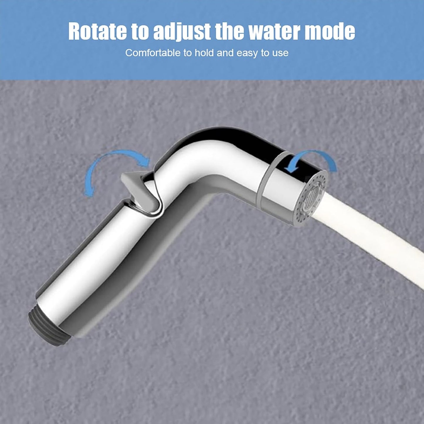 GOTOTOP Bidet Sprayer for Toilet - Handheld Muslim Shower Kit with Adjustable Jet Spray, Cloth Diaper Sprayer Set & Toilet Bidet Attachment