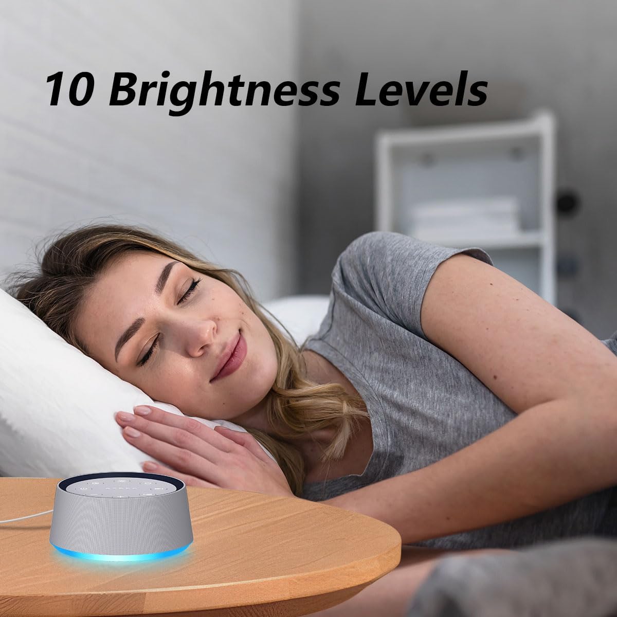 Brown Noise Sound Machine 30 Soothing Sounds White Noise Machine with 12 Night Light Colors Sleep Machine for Adults Baby Kids 36 Volume Levels Noise Canceling for Office Home Privacy
