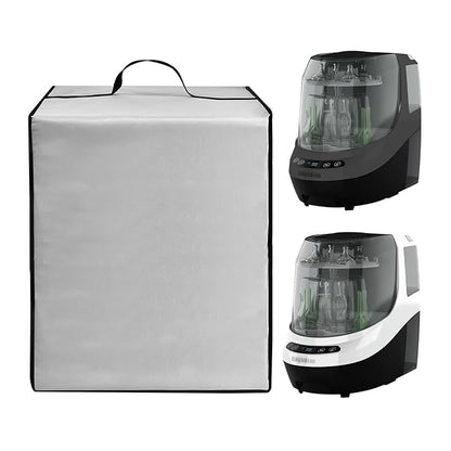 Baby Bottle Washer Cover Sterilizer Cover Dust-Proof Nylon Protective Case for Baby Brezza Bottle Dryers Pro - Sterilizer Dryer - All in One Machine (Silver)