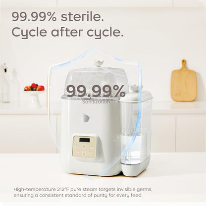 Bc Babycare Clarvion Baby Bottle Washer, Sterilizer & Dryer with 72-Hour Hygienic Storage – Deep Clean >99.99% Germs | BPA-Free | Up to 4 Bottles & Pump Parts