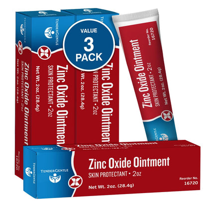 Zinc Oxide Ointment for Adults and Babies - 2 oz Diaper Rash Ointment - Skin Protectant for Diaper Rashes, Cuts, and Burns - 20% Zinc Oxide