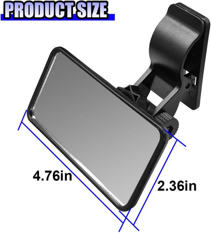 YoRise Car Mirror for Baby, Clip-on Wide Angle Rear View Convex Mirrors, Car Seat Mirror for Baby Rear Facing, 360° Adjustable Car Seat Mirrors for Viewing Infant Toddler Child (Sucker)