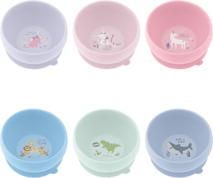 Stephen Joseph, Silicone Baby Bowls, Suction Bowl, Stay Put Suction Bowl, First Stage Self Feeding, Dino