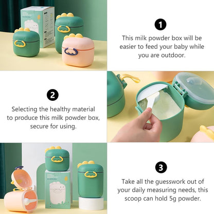 Toddmomy Milk Powder Box Milk Powder Container Holder Dispenser Holder Travel Food Container Dispenser Food
