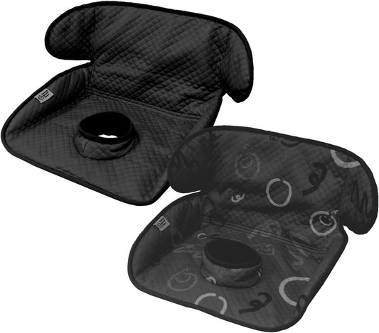 Piddle Pad 2-Pack, Potty Training Car Seat Protector, Toddler Car Seat Cover & Stroller Protector, Machine Washable Waterproof Car Seat, Anti-Slip, Universal Fit (Black)