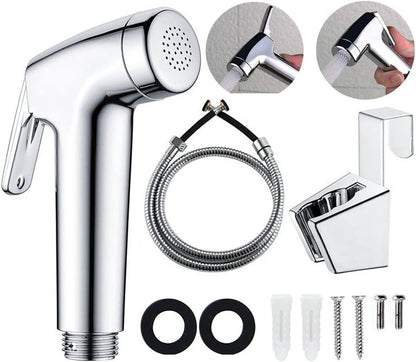 LikeHome Bidet Sprayer for Toilet - Cloth Diaper Sprayer Shattaf Handheld Bidet Rinse Spray Head - White (Without T-Adapter)