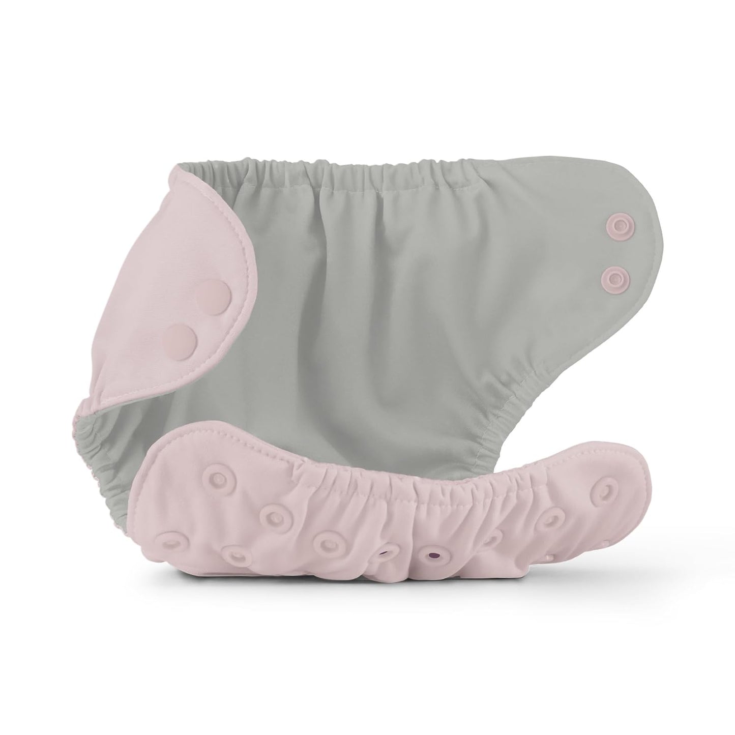 Esembly Cloth Diaper Cover - Reusable Swim Diaper, Waterproof, Breathable - Adjustable Outer Layer Over Absorbent Inner for Blowout Protection - Sea Glass, Size 2 (18-35lbs)