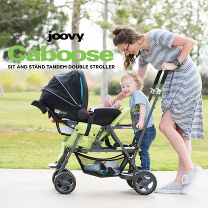 Joovy Caboose LX Tandem Stand-on Stroller, Black