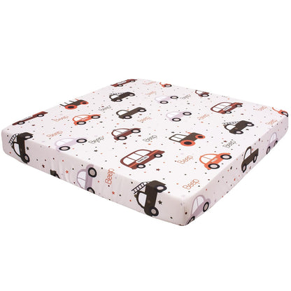 Cloele Square Playard Fitted Sheet 36x36, Ultra Soft Polyester Playpen Sheet for Baby & Pet, Dogs Pattern Pack and Play Crib Sheets, Portable Playard Mattress Cover