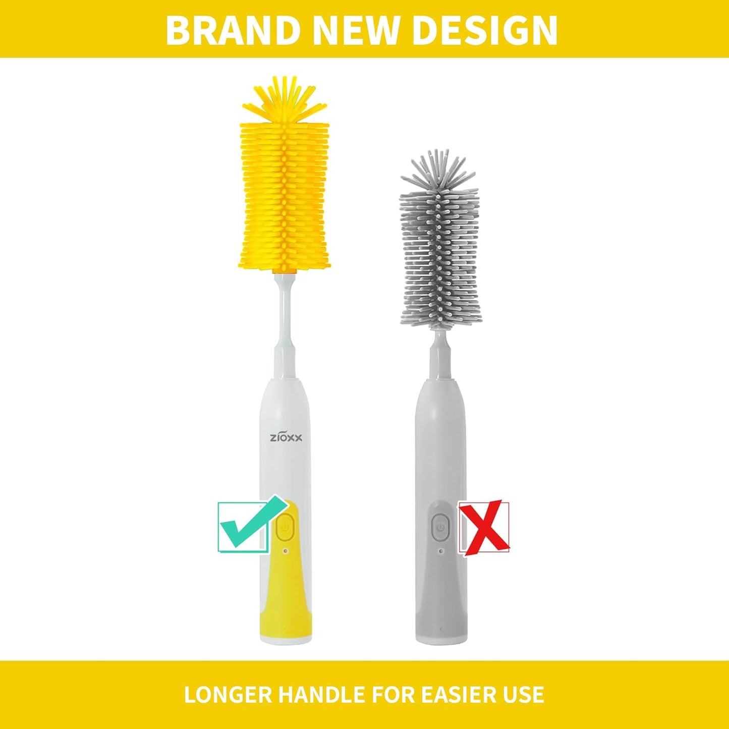 Electric Bottle Brush Cleaner, Portable Electric Baby Bottle Brush Cleaner for Travel, Rechargable Travel Bottle Cleaner Kit with Nipple & Straw Brush, Perfect Mom Essentials After Birth Gift, Green