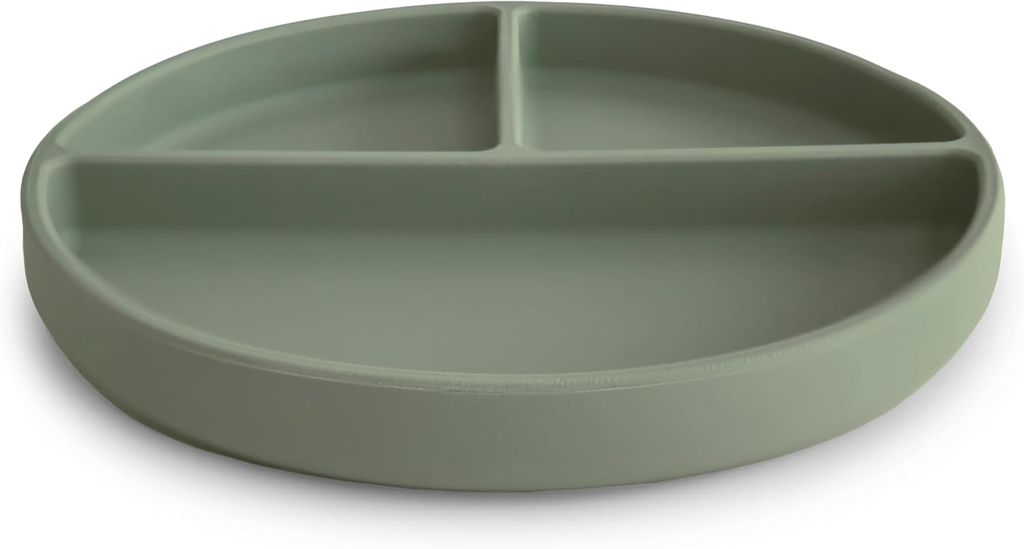 mushie Silicone Suction Plate | BPA-Free Non-Slip Design (Soft Lilac)