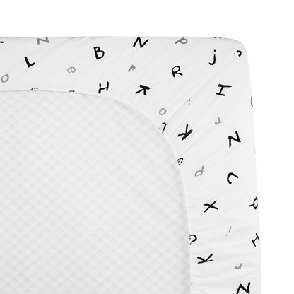 American Baby Company 100% Natural Cotton Fitted Pack and Play Sheet 39" x 27" - Soft & Breathable Pack N Play Sheet for Playpen, Playard & Mini Crib Mattress, Navy Whale, for Boys & Girls