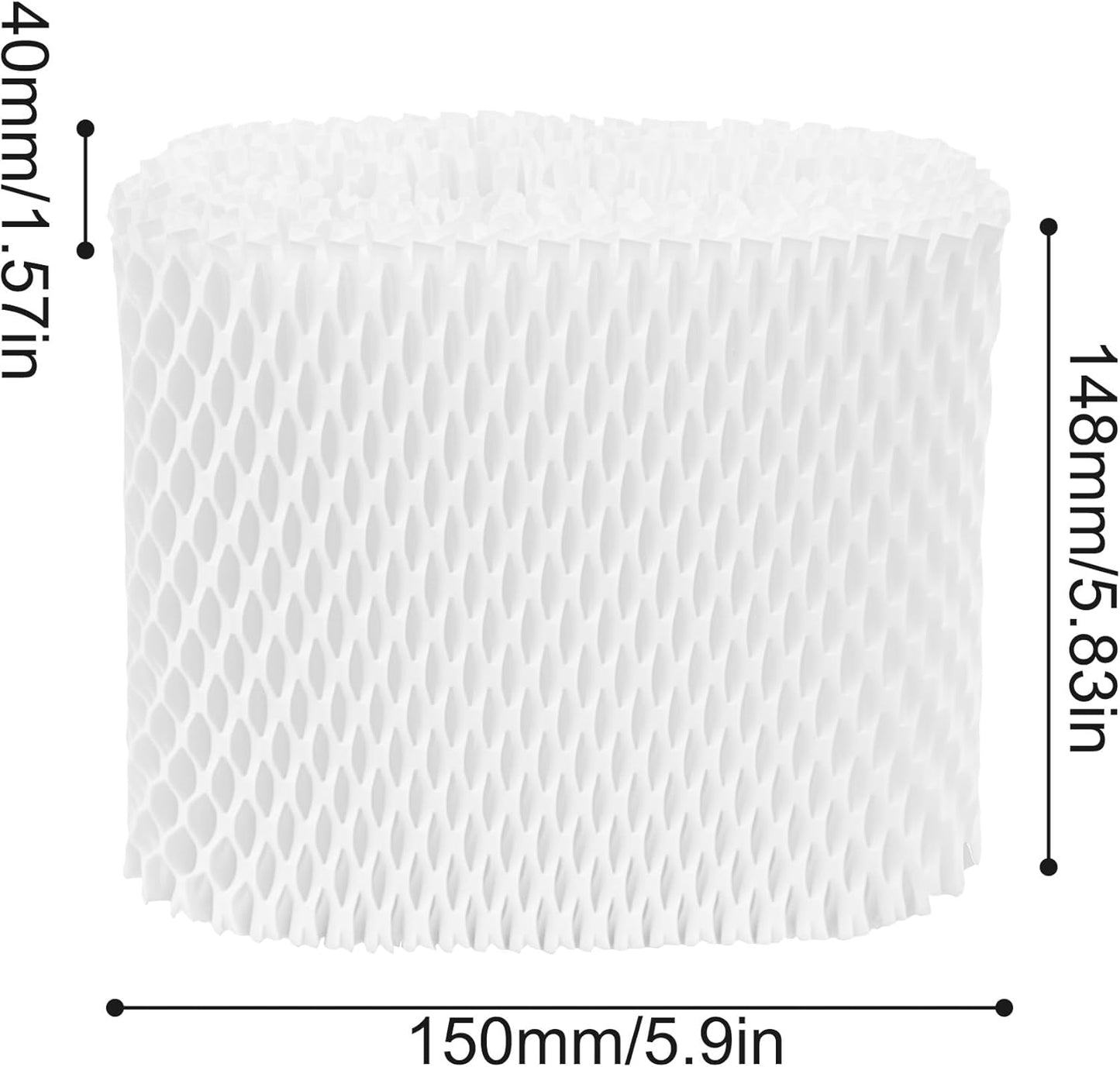 4 Pack Upgraded Replacement Wick Filters Compatible with Canopy Bedside & Nursery Humidifiers, Humidifier Wicking Filter Lasts Up to 6 Weeks