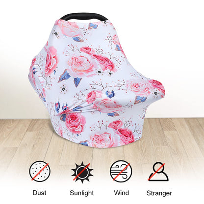 Yoofoss Nursing Cover Breastfeeding Scarf - Baby Car Seat Covers, Infant Stroller Cover, Carseat Canopy for Girls and Boys