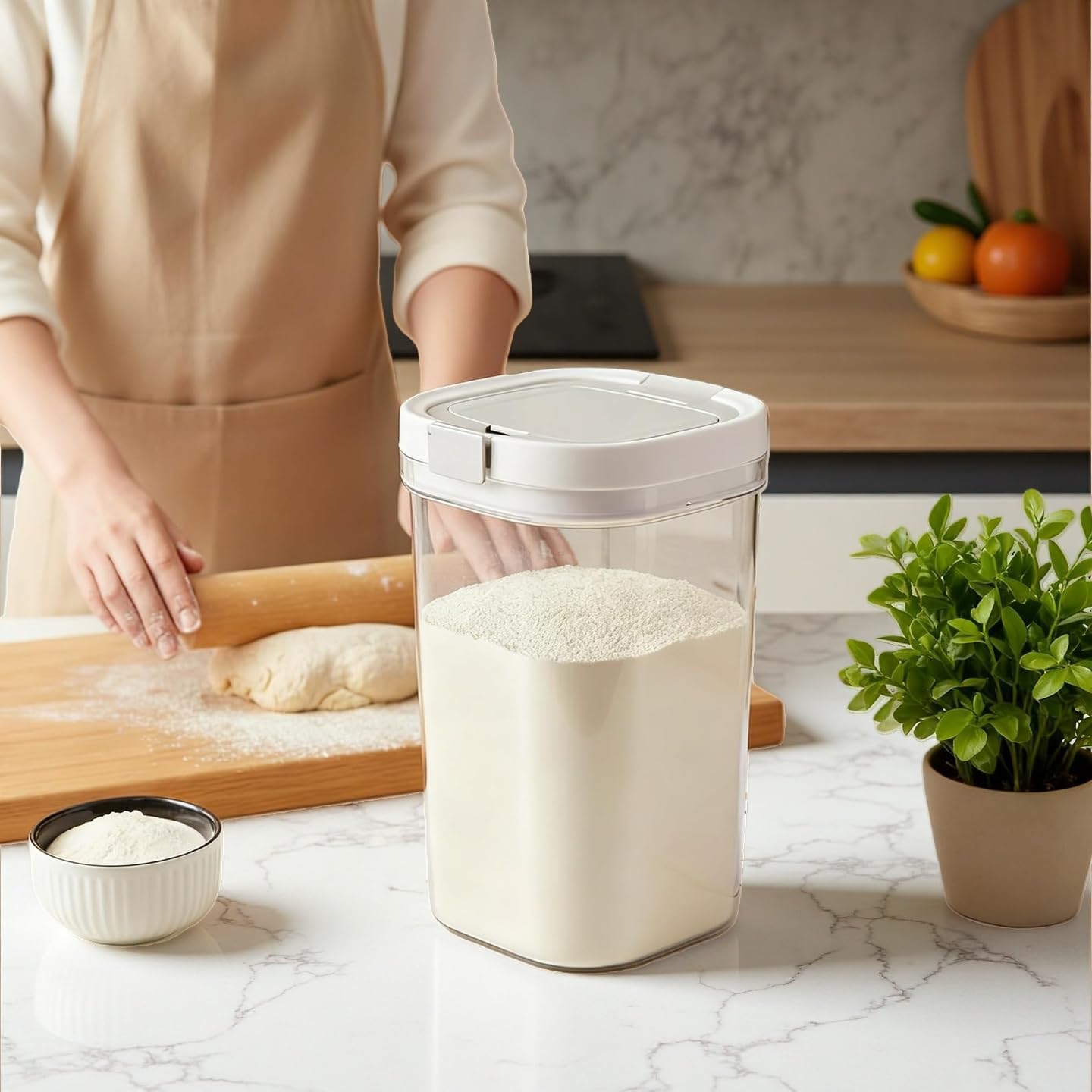 Formula Container to go-1300ml Travel Dispenser BPA Free Airtight Container with Spoon & Layered Storage,Sealed Lid,Stackable,Easy-Clean,Ideal for Coffee,Flour,Sugar,Cereal,Milk Powder(44oz)