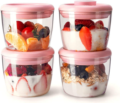 Ankou Formula Container - 1700ml Airtight Formula Dispenser One Button Handy Milk Powder Container BPA-Free Storage Containers with Scoop and Scraper Transparent 730g