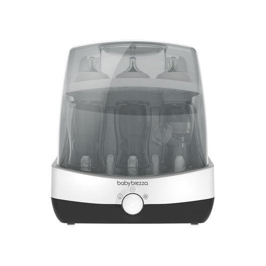Baby Brezza Superfast 10 Minute Baby Bottle Sterilizer + Dryer - 75% Faster – Universal Electric Steam Sterilization for All Bottles, Pacifiers + Breast Pump Parts
