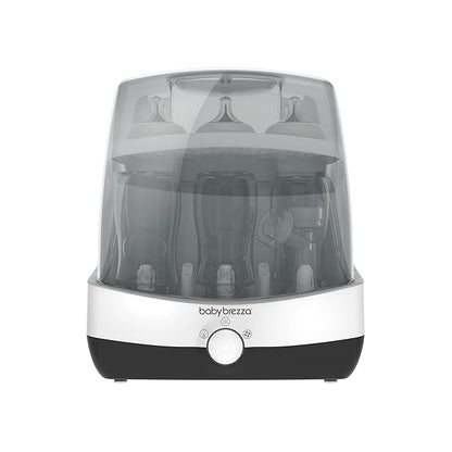 Baby Brezza Superfast 10 Minute Baby Bottle Sterilizer + Dryer - 75% Faster – Universal Electric Steam Sterilization for All Bottles, Pacifiers + Breast Pump Parts