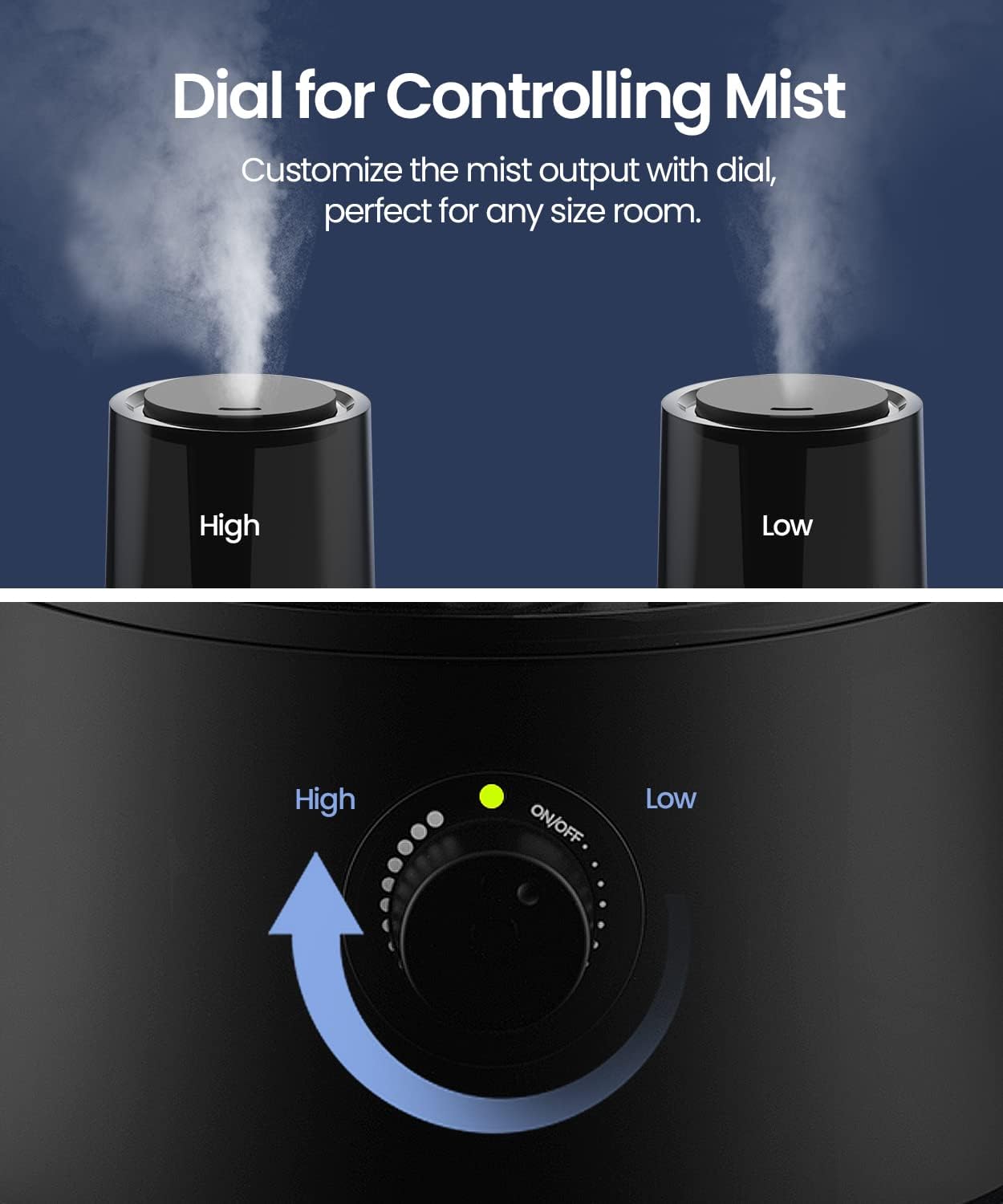 raydrop Cool Mist Humidifiers for Home Babies, 1.70 L Quiet and Small Ultrasonic Humidifier for Bedroom Nightstand, Space Saving, Auto Shut Off - (0.45 Gallon, US 110 V)