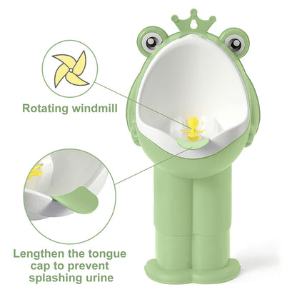Potty Training Urinal Boy Urinal Kids Toddler Pee Trainer Bathroom Funny Baby Training Potties（Green）