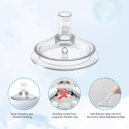 Sippy Spout Nipples for Philips Avent Baby Bottles, Natural Trainer Sippy Cup My Grippy Spout Sippy Cup and Natural Trainer Sippy Cup, Soft 100% Silicone Sippy Spout Nipples (Sippy Nipple)