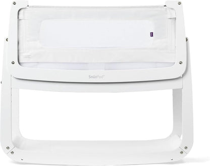 SnuzPod 5 Bedside Bassinet for Baby - Newborn Bed with Zip Down Breathable Windows, Rocking Bedside Sleeper with Lift-Off Bassinet, Portable 3-in-1 Baby Cradle with Wheels & Mattress, Natural