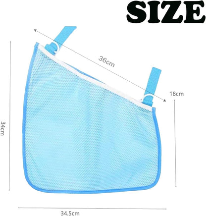 Alovexiong 2 Pack Universal Stroller Organizer Bag, Side Sling Cargo Stroller Net, Non-Slip and Adjustable Straps Storage Mesh Bag for Baby Accessories, Mesh Cargo Net for Stroller Storage - Black