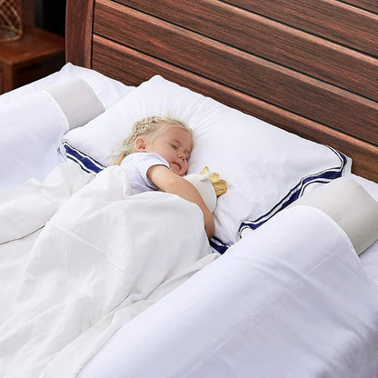 USHMA [2-Pack] Travel Bed Rails for Toddlers | Inflatable Bed Rails, Blow Up Portable Bed Rail for Kids | Toddler Bed Guard Rail for Full, Queen, King Size Beds | Bed Rail for Home, Hotel or Travel