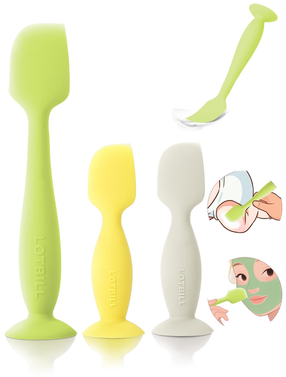 Diaper Cream Spatula, 2 Pack Butt Spatula Baby, Silicone Diaper Cream Applicator, Full-Size and Mini Butt Paste Spatula for Babies, Newborn Baby Necessities (Pink)