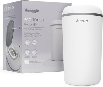 Shnuggle Better Bag Diaper Pail Liners - 30 Count (2 Packs of 15) - Plant-Based Refill Bags - Compatible with Shnuggle Eco-Touch Pail