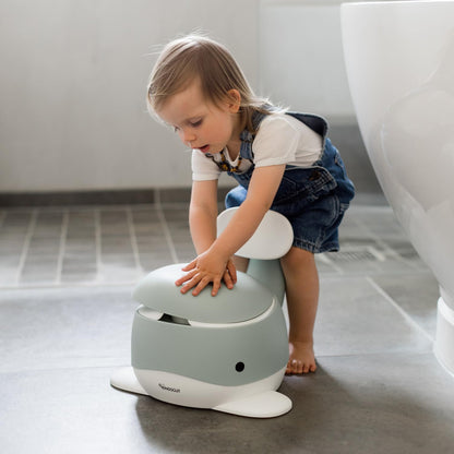 Kindsgut Whale Potty Training Toilet – Ergonomic Toddler Potty for Boys & Girls, Designed in Germany, Non-Slip & Easy Clean, Pigeon Blue