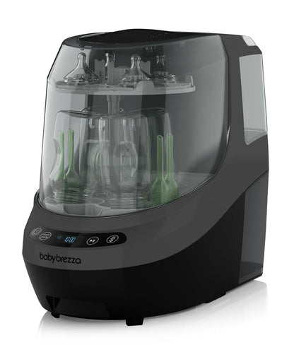 Baby Brezza Bottle Washer Pro - Baby Bottle Washer, Sterilizer + Dryer - All in One Machine Cleans Baby Essentials, Bottles + Pump Parts – Appliance Replaces Bottle Brushes & Drying Racks, Charcoal