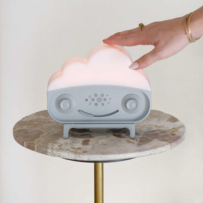 Happiest Baby SNOObie Smart White Noise Machine - Portable Baby Sound Machine with Night Light - 12 Soothing Sounds for Sleep Training, White